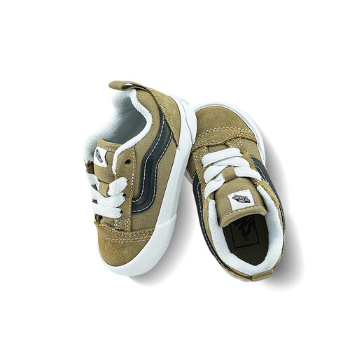 VANS (VANS) official brand direct supply Knu Skool brown green bread shoes children's sneakers brown 24.5