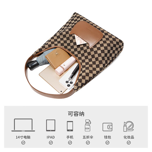 
15mins bag women's bag autumn and winter large capacity shoulder cloth bag women's 2025 new commuter tote bag birthday gift