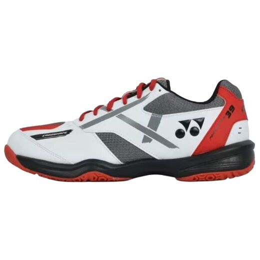 Yonex (YONEX) wear-resistant and shock-absorbing low-top badminton shoes Power Cushion, simple and comfortable, same style for men and women, white red white red 40