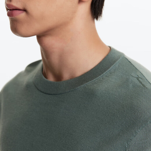 Jiumuwang shopping mall same style cardigan men's 25 spring and winter new round neck business casual men's sweater with inner top Slim version + medium green + JY1D40227 S 165/88A(46)