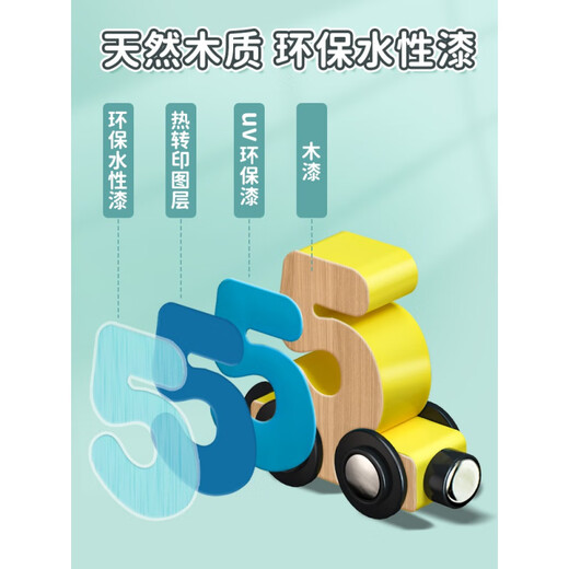 蒂米妮磁性数字小火车玩具儿童磁力积木拼装宝宝女孩1一3到6岁2男孩 【12节】新款磁力数字小火车