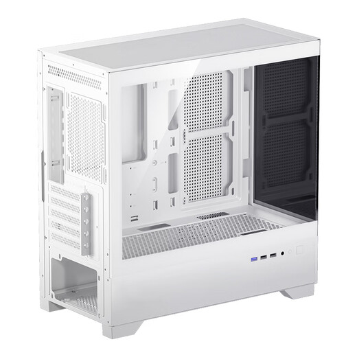 爱国者（aigo）W60 白色 游戏电脑台式主机箱 支持360水冷 M-ATX主板/四面快拆/270°海景房/支持4090显卡