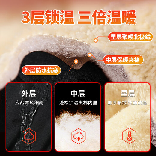 Warrior Windproof Cotton Jacket Men's Winter 2025 New Loose Warm Jacket Teenagers Velvet Thickened Versatile Baseball Jacket