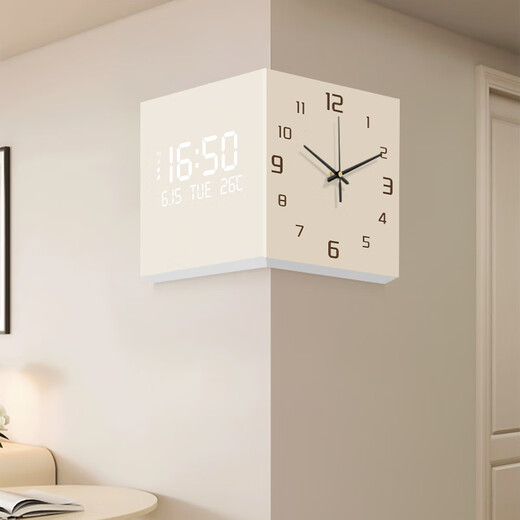 Long time no see modern minimalist living room corner wall clock restaurant decoration wall clock artistic mural