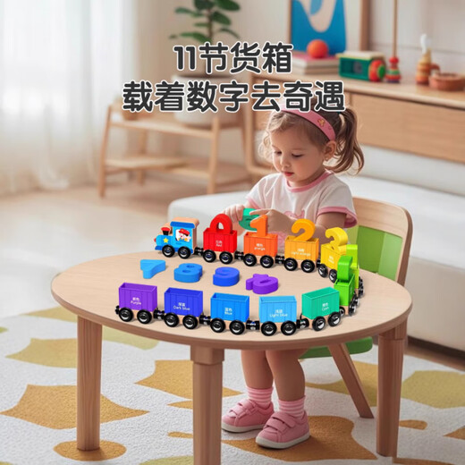 Rich votre maison allemand de qualité magnétique Train numérique Toys Blocs de construction magnétique pour enfants 3 à 6 ans