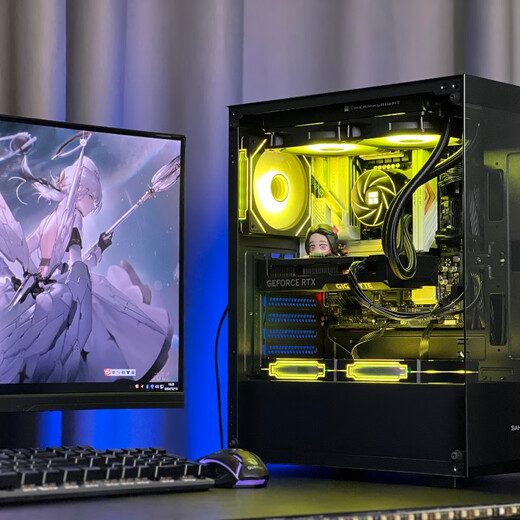 Gigabyte AMD Ryzen 5 R5 9600X/RTX5060/Ti high-performance host Delta game live broadcast e-sports design desktop computer DIY assembly machine complete machine sea view room configuration four R5 9600X丨RTX5060