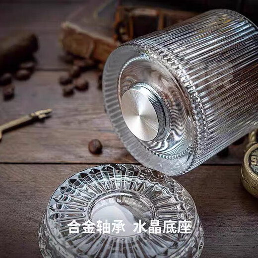 Depinte decompression luminous rotating whiskey glass foreign wine cup Internet celebrity rotating cup water cup crystal glass beer cup diamond 1 piece