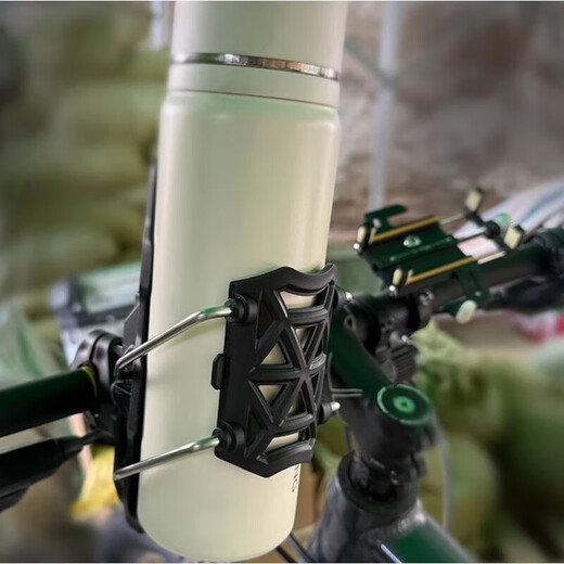 Congxiang motorcycle water cup holder bumper kettle cup holder electric vehicle bicycle water cup holder scooter water bottle drink holder bumper modification accessories equipment thermal cup holder automatic adjustment water cup holder free tool - Yunji Gray