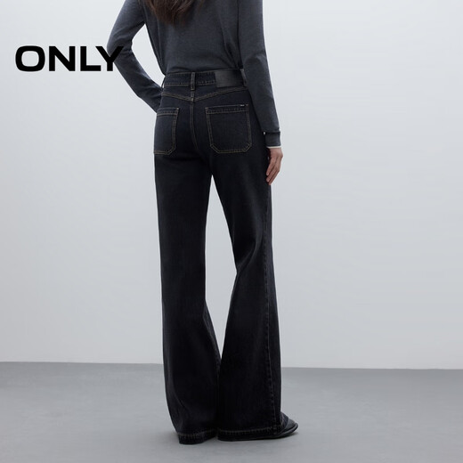 ONLY 2025 Autumn Commuting Retro Washed High Waist Bootleg Pants Jeans for Women|125332065