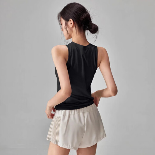 ALO YOGA Quick-drying Yoga Wear Vest Women's Breathable Slim Fit Pilates Fitness Running Sports Top Pink L (Recommended 110-125 Jin Jin equals 0.5 kg)