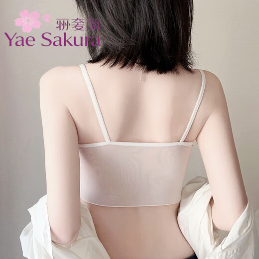 YAE SAKURA lace tube top half beautiful back camisole girls underwear summer thin anti-exposure cover chest inner cover Y-White (1 piece) One size fits all 70-110Jin Jin is equal to 0.5 kg