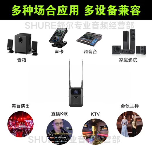 SHURE Shure SLXD15 wireless portable headset microphone performance conference live interview speech earphone SLXD15/SM31 (cardioid headset)