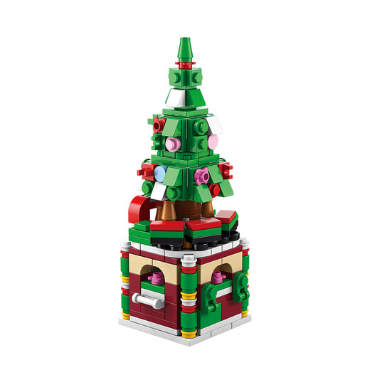 Train cadeau de Noël garçon et fille Yizhi Assemblé jouet 3d tridimensionnel créatif à la main de Noël de Noël Gift Snowman-757 Blocs