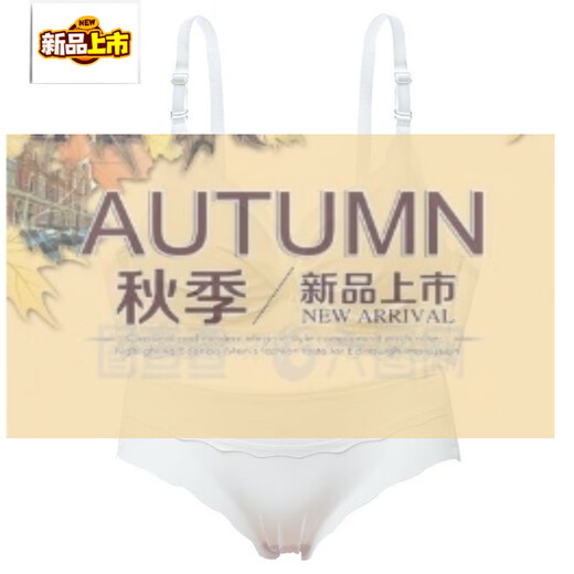 MIDNITE STAR counter bra set glossy small breast push-up glossy non-wireless breast-retracting women's underwear white 70A