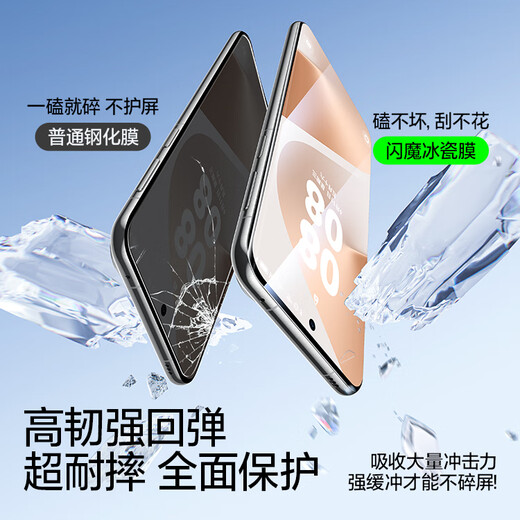 Flash Magic 2-pack, suitable for Huawei Pura80pro mobile phone film, Pura80pro+/ultra tempered soft film, ice porcelain film, dust-free cabin, full-screen ultra-clear fit and anti-fingerprint