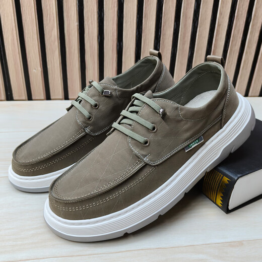 Qianpai Spring and Automne Chaussures pour hommes respirant les vieux chaussures célibataires pour hommes de Pékin et les personnes âgées larges épaisses Anti-slip confortable papa Chaussures pour hommes Q-13701 Black 38