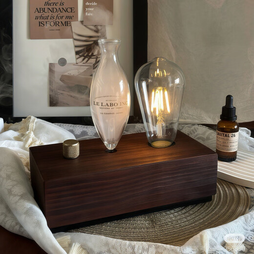 He Jiagong retro aromatherapy machine diffuser fragrance cold mist essential oil atomizer birthday gift texture without light + No. 26 sandalwood essential oil * 1 bottle