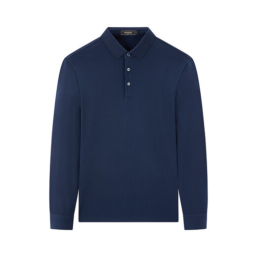 Youngor POLO shirt for men high quality cotton modal blended plain weave extra soft fabric men's POLO shirt soft and comfortable 2025 new product Navy VLYM519961FCA XL (recommended 150-165Jin Jin equals 0.5kg)