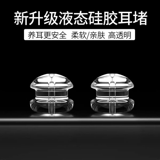 Newly upgraded liquid silicone ear plugs, ear studs, super tight, skin-friendly, high-transparency accessories, anti-lost ear plugs, transparent ear piercing, transparent silicone ear plugs, suitable for 0.4-0.72 ear studs, 24 pcs