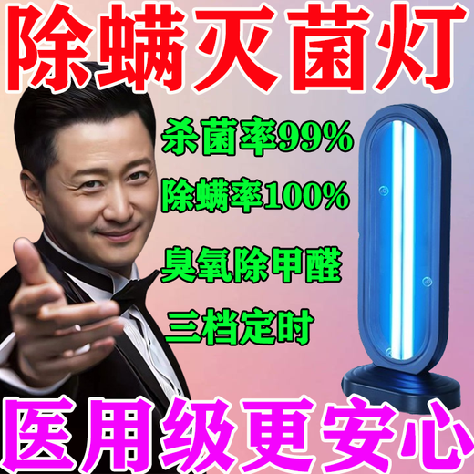 Ultraviolet lamp sterilization lamp, sterilization, mite removal and formaldehyde removal, remote control timing ultraviolet ozone disinfection lamp, ultraviolet + ozone, no timer remote control
