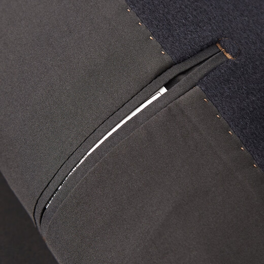 Shanshan 100% wool men's suit autumn and winter thickened skin-friendly business classic light luxury plaid single suit jacket top