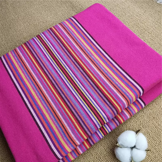 Yusenyi thickened striped four-season three-piece quilt cover single-piece double single dormitory cloth sheet quilt cover quilt old royal blue 2.5x2.5 meter sheet for large bed