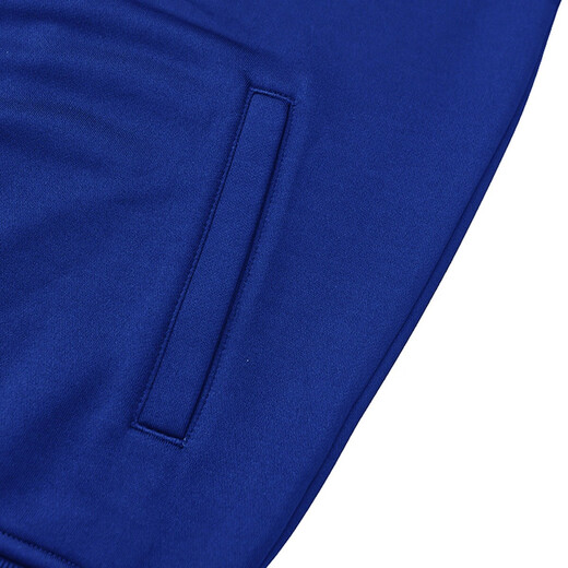 Adidas jacket men's spring and autumn running sports knitted stand-up collar jacket outdoor sportswear blue orange L