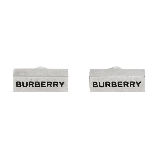 BURBERRY New Year's gift Burberry personalized letter trend cufflinks men's silver silver 1 piece