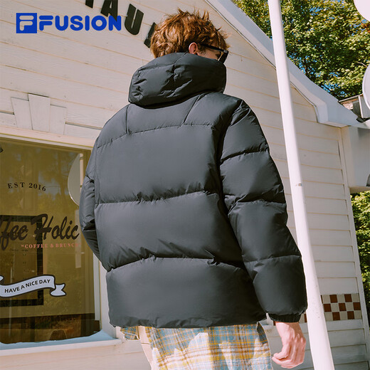 FILA FUSION Fila trendy brand couple style down jacket 2025 winter loose warm hooded jacket