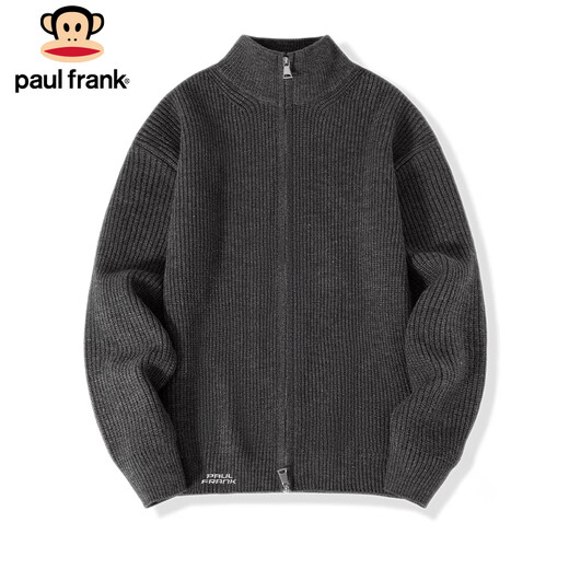 Paul Frank sweater men's cardigan sweater autumn and winter red animal year warm sweater jacket men red 2XL