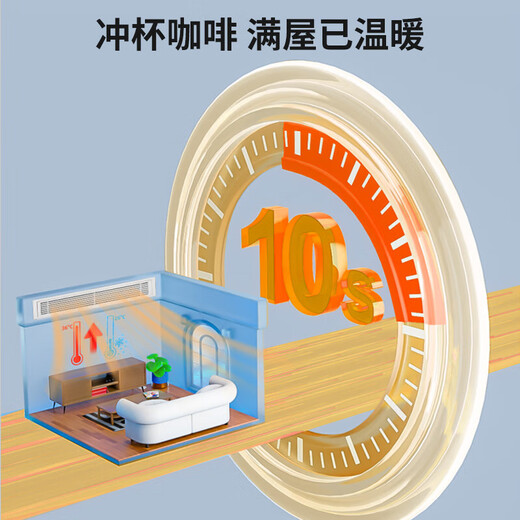 Leader central air conditioner Haier Smart Home produces one-to-three and one-to-four household living room multi-springs, one price all-inclusive, full DC variable frequency embedded duct machine, Yuanqi series 4 HP, first-class energy efficiency, one to two, one room and one living room 60