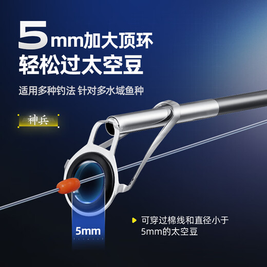 Handing Sea Rod Sea Pole Pole Pole Set 2.4m Handing Divine Soldier (single rod without wheels)