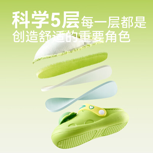 Cheerful Mario Bear Baby Winter Waterproof Warm Cotton Slippers for Infants and Children Autumn and Winter Indoor Home Furnishing Boys and Girls New Style Fruit Green Dinosaur 10.5 Inner Length 14cm (15) Suitable for Foot Length 14cm