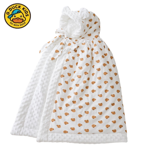 G.DUCKKIDS little yellow duck baby cloak, autumn and winter outdoor windproof jacket for men and women, baby, thickened windshield quilt, children's cloak, Feilong Chengyun - thickened quilted cloak (0-6 years old), 95cm long, 95 cm zipper, reachable