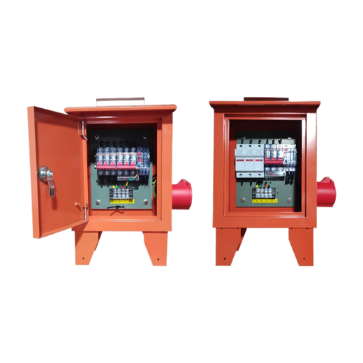 220V380V two-phase three-phase electrician three-level distribution box explosion-proof plug waterproof power socket distribution box 380V32A one in and two out