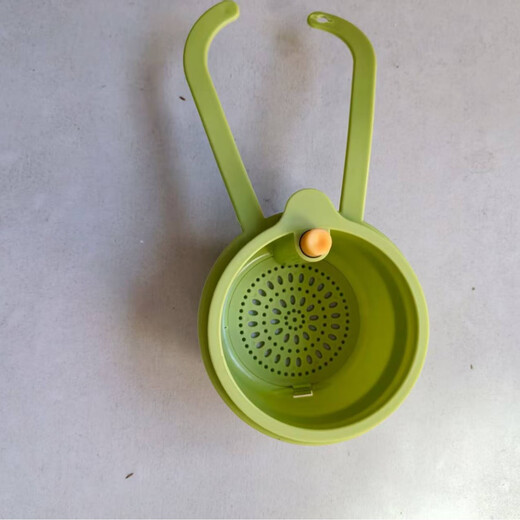 Zhizhou Hangable Sink Drain Basket Drain Basket Household Kitchen Sink Separates Food Residues, Filters Garbage Drainage, Upgraded Large Sink Hanging - Green 2 Separate Filters/Easily Removable and Washable