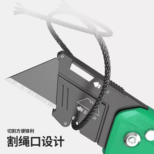 LAOA old A folding cutter utility knife heavy-duty aluminum alloy wallpaper knife trimming knife with 3 blades LA111419