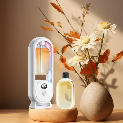 Aromatherapy machine household automatic fragrance machine indoor bedroom atmosphere aromatherapy lamp fragrance machine bathroom toilet deodorization hotel club KTV fresh air fragrance diffuser p8 aromatherapy machine 1 set + perfume 1 bottle