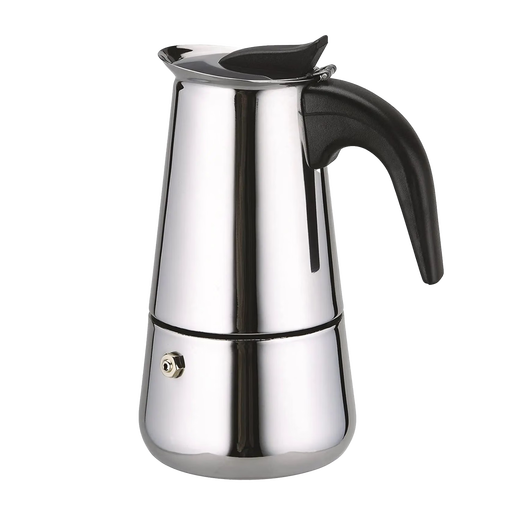 Stainless steel Moka pot household small Italian coffee pot small coffee machine thickened Moka pot set European brand stainless steel Moka pot 4 cups 200ml