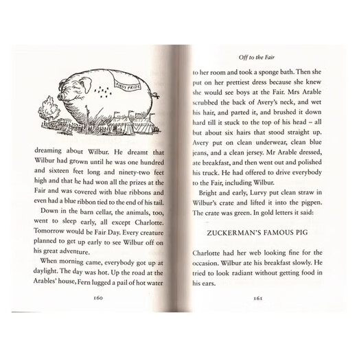 夏洛的网 英文原版小说 Charlotte's Web EB怀特 儿童文学名著 纽伯瑞奖 蓝思阅读指数680L