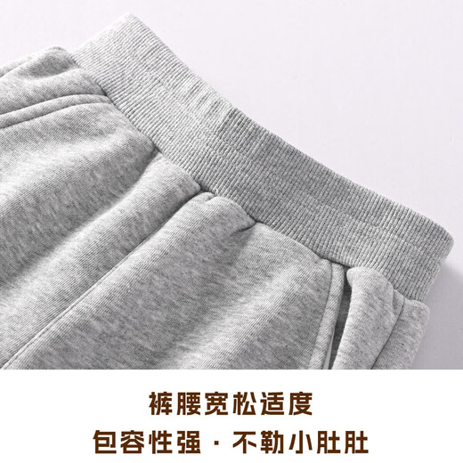 
Mark Huafei Children's Winter Warm Fleece Jacket New Loose Fleece Plush Loose Fleece Round Neck Sweatshirt Pants Set M Alpine Mark K Blue Yellow (Fleece Jacket) 130