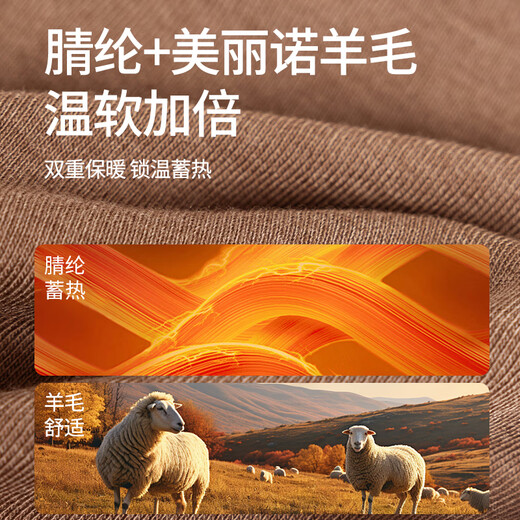 Langsha autumn pants for women 25 new autumn and winter high-waisted thermal pants for women wool body pants inner wear slimming leggings black and gray body shaping, wool heating one size 80-130Jin Jin is equal to 0.5 kg