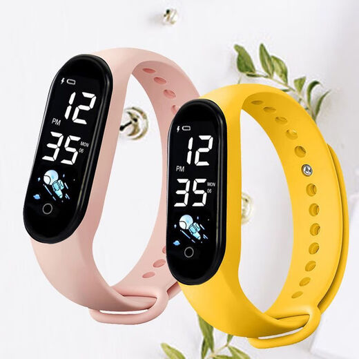 BAGDON new astronaut electronic watch luminous casual bracelet student universal model black astronaut waterproof + time and date watch