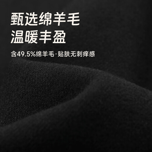 Septwolves Wool Jacket Men's Autumn Stand Collar Jacket Men's Lining Anti-static Simple Business Work Versatile Men's Clothing