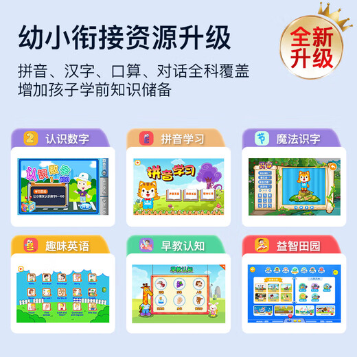 Daoai AI intelligent student learning tablet primary school junior high school and high school AI learning machine 3-12 years old picture book reading companion early education IPAD eye protection tutor machine English point reading machine textbook synchronization infant primary school high purity learning full subject synchronization paper eye protection screen 8+128G