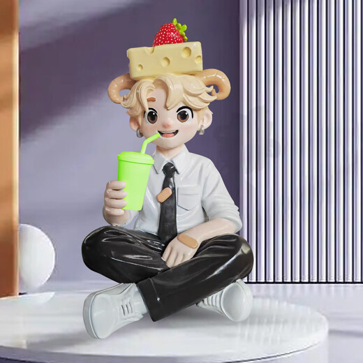 Cartoon sculpture fiberglass custom door head IP doll animation large shopping mall mascot cartoon ornaments customization please contact customer service