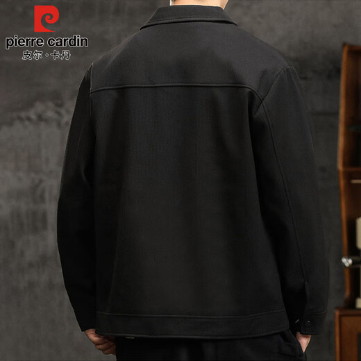 Pierre Cardin jacket men's spring, autumn and winter casual versatile handsome men's Korean style trendy work jacket gray green XL