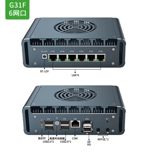 Time Control N100 Computer 8505 Host I7-1265U sechs Netzwerkkarten Soft Routing Industriecomputer Workstation Soft Routing ROS Weimeng 12. Generation I3-1215U I5-1245U Linux G31F Feng N100 sechs Netzwerk Single DDR5 8G Speicher 128G Solid State