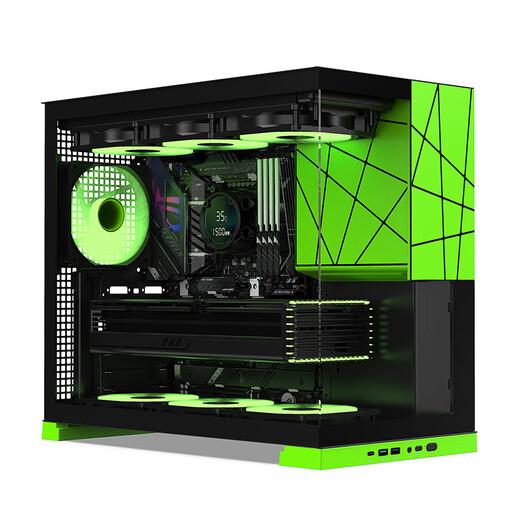 AMD Ryzen 7 9700X host RTX5060TI/5070TI/9070XT graphics card AI productivity 4k live rendering post-editing design computer sea view room assembly complete machine configuration five 9700X/RTX5060TI 16G