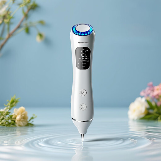 Лазерная ручка Royal Bubi для обнаружения родинок, артефакт для удаления пятен и родинок, сканер красоты, бесследный лазер для лица для удаления родинок, пятен, бородавок, родинок, мелких зерен плоти, грануляций и жировых зерен, косметический инструмент, Haoyuebai (ледяной компресс синего света)